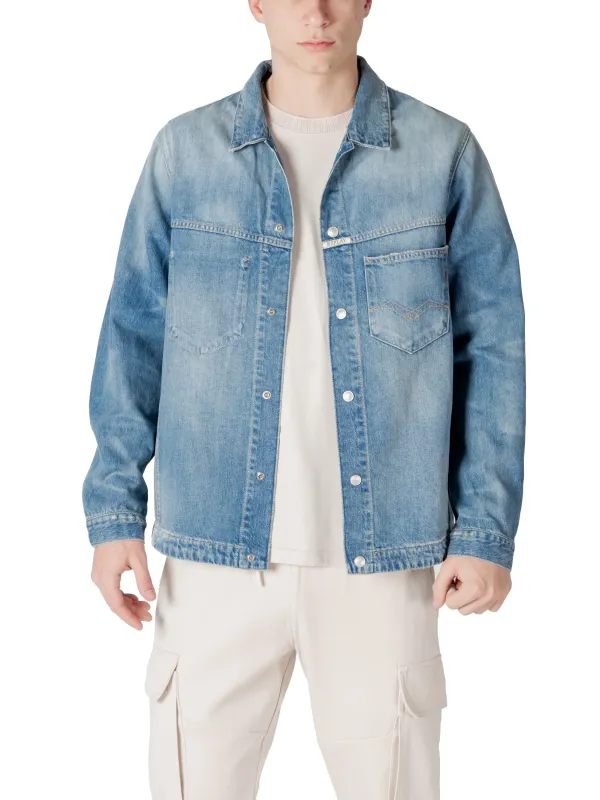 Replay Herren Jeansjacke mittelblau Cargo Replay Herren Jeansjacke mittelblau Cargo