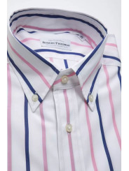 Shirts Elegant White Cotton Button-Down Shirt 140,00 € 2000045318328 | Planet-Deluxe