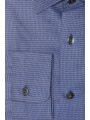 Shirts Elegant Blue Cotton Slim Collar Shirt 140,00 € 2000045296329 | Planet-Deluxe