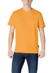 Orange T-Shirt England Flag Detail
