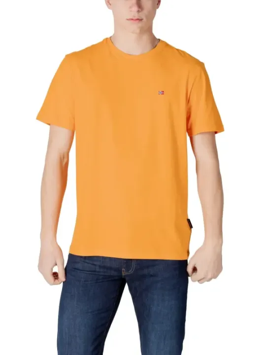 Orange T-Shirt England Flag Detail