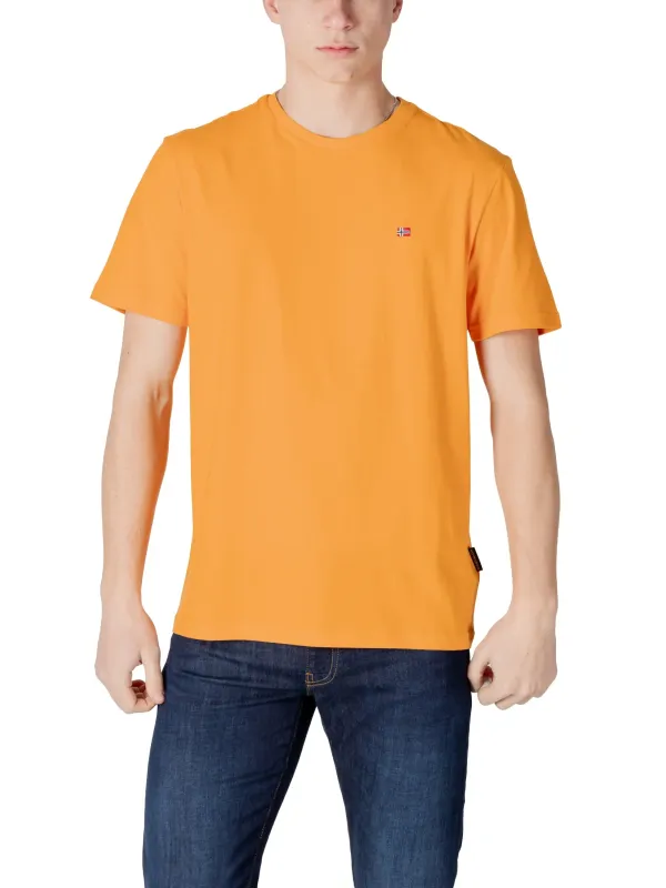 Orange T-Shirt England Flag Detail