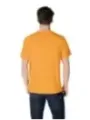 Orange Baumwoll-T-Shirt Herren Napapijri