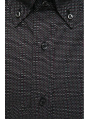 Shirts Elegant Cotton Button-Down Shirt in Black 140,00 € 2000045323476 | Planet-Deluxe