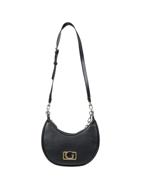 Schwarze Leder Umhängetasche Guess 484104 Schwarze Leder Umhängetasche Guess 484104