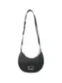 Schwarze Leder Umhängetasche Guess 484104