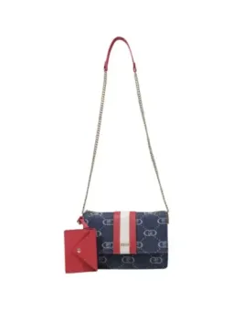 Liu Jo marineblaue Logo-Handtasche