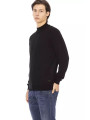 Sweaters Sleek Black Turtleneck Monogram Sweater 230,00 € 2000049133187 | Planet-Deluxe
