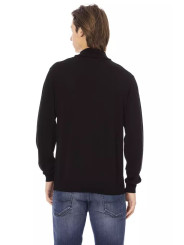 Sweaters Sleek Black Turtleneck Monogram Sweater 230,00 € 2000049133187 | Planet-Deluxe
