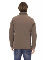 Jackets Elegant Brown Zip-Front Monogram Jacket 410,00 € 2000049083451 | Planet-Deluxe