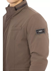 Jackets Elegant Brown Zip-Front Monogram Jacket 410,00 € 2000049083451 | Planet-Deluxe