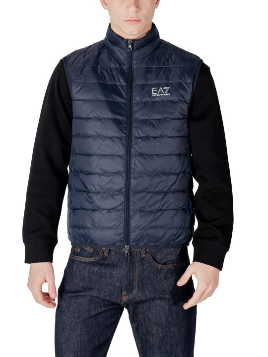 Marineblaue Ea7 Pufferweste