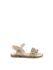 Beige Braun Sandalen mit Schnalle