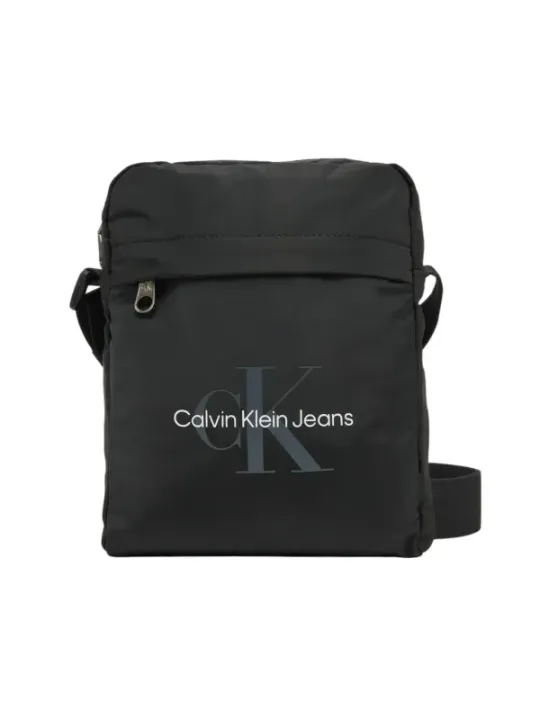 Schwarze Calvin Klein Nylon Umhängetasche