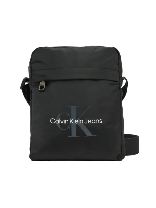 Schwarze Calvin Klein Nylon Umhängetasche
