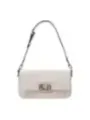 Weiße Guess 484103 Schultertasche Leder