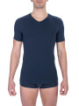T-Shirts Elegant V-Neck T-Shirt in Blue 40,00 € 8056209810515 | Planet-Deluxe