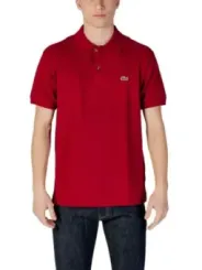 Lacoste rotes Baumwoll-Polohemd mit Logo