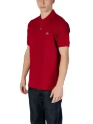 Rotes Lacoste Polohemd mit Logo