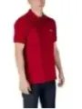 Rotes Lacoste Polohemd mit Krokodil