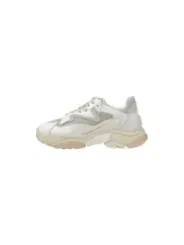 Weiße Sneaker mit dicker Sohle