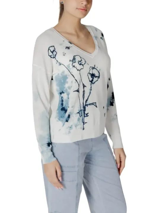 Tie-Dye Desigual Blumenmuster Pullover