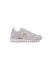 Lila Saucony Damenschuhe mit Leder.