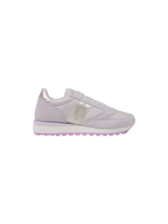 Lila Saucony Damenschuhe mit Leder.