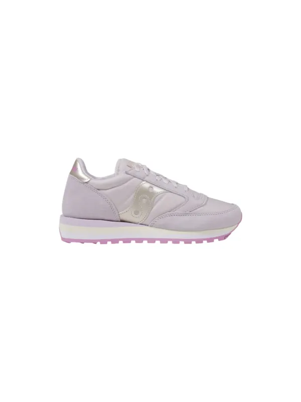 Lila Saucony Damenschuhe mit Leder.
