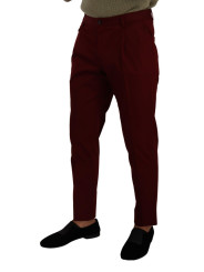 Jeans & Pants Elegant Dark Red Dress Chinos for Men 600,00 € 8054802905218 | Planet-Deluxe