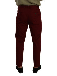 Jeans & Pants Elegant Dark Red Dress Chinos for Men 600,00 € 8054802905218 | Planet-Deluxe