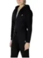 Schwarzes Kapuzenpullover und Jogginghose Set
