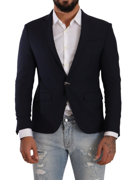 Blazers Elegant Slim Fit Dark Blue Blazer 320,00 € 7333413042965 | Planet-Deluxe