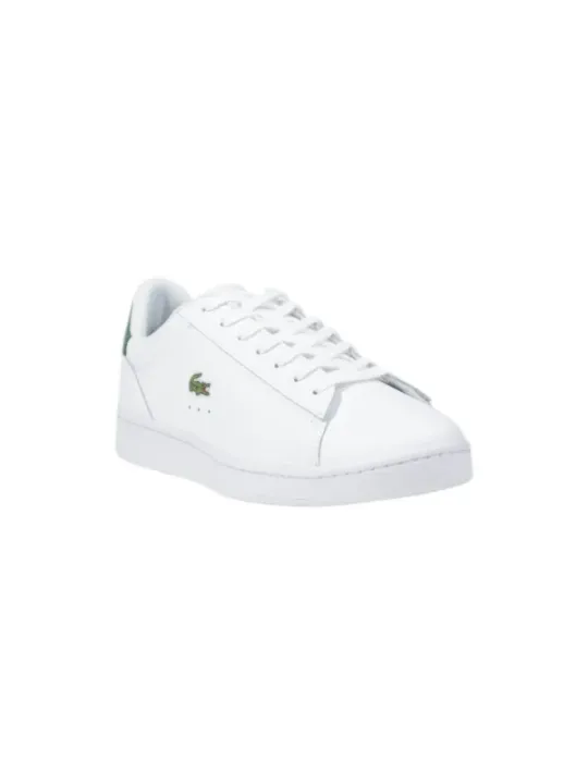 Weißer Lacoste-Sneaker mit Krokodil