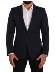 Blazers Sleek Navy Martini Slim Fit Wool Blazer 2.500,00 € 8052145575143 | Planet-Deluxe