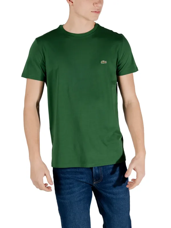 Grünes Lacoste-T-Shirt mit Krokodil Grünes Lacoste-T-Shirt mit Krokodil
