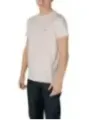 Weißes Lacoste-T-Shirt mit Krokodil
