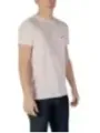 Weißes Lacoste-T-Shirt mit Krokodil