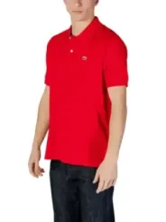 Rotes Lacoste Polohemd Baumwolle