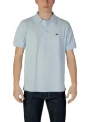Lacoste blaues Kurzarm-Polohemd 484145