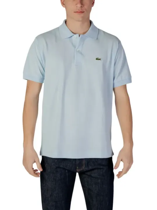 Lacoste blaues Kurzarm-Polohemd 484145