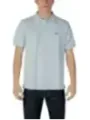 Lacoste blaues Kurzarm-Polohemd 484145