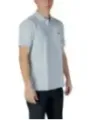 Hellblaues Lacoste Polohemd aus Baumwolle