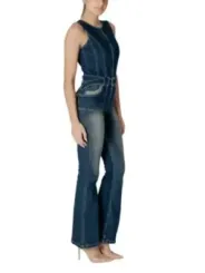 Desigual Jeans Latzhose mit Gürtel