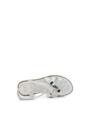 Silberne Shone Sandalen mit Riemchen