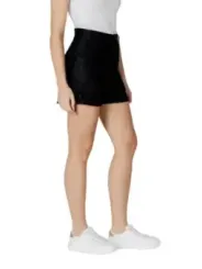 Schwarze Desigual High-Waist-Shorts