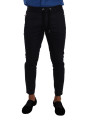 Jeans & Pants Elegant Dark Blue Skinny Jogging Pants 800,00 € 8057155377015 | Planet-Deluxe