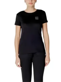 Schwarzes Armani Exchange Baumwoll-T-Shirt