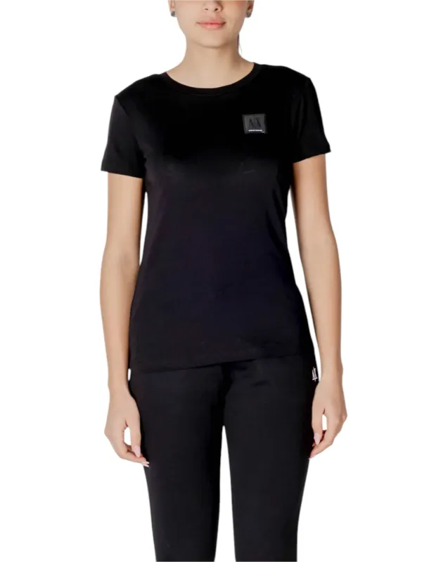 Schwarzes Armani Exchange Baumwoll-T-Shirt Schwarzes Armani Exchange Baumwoll-T-Shirt