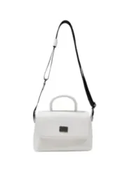 Weiße Tommy Hilfiger Umhängetasche Leder